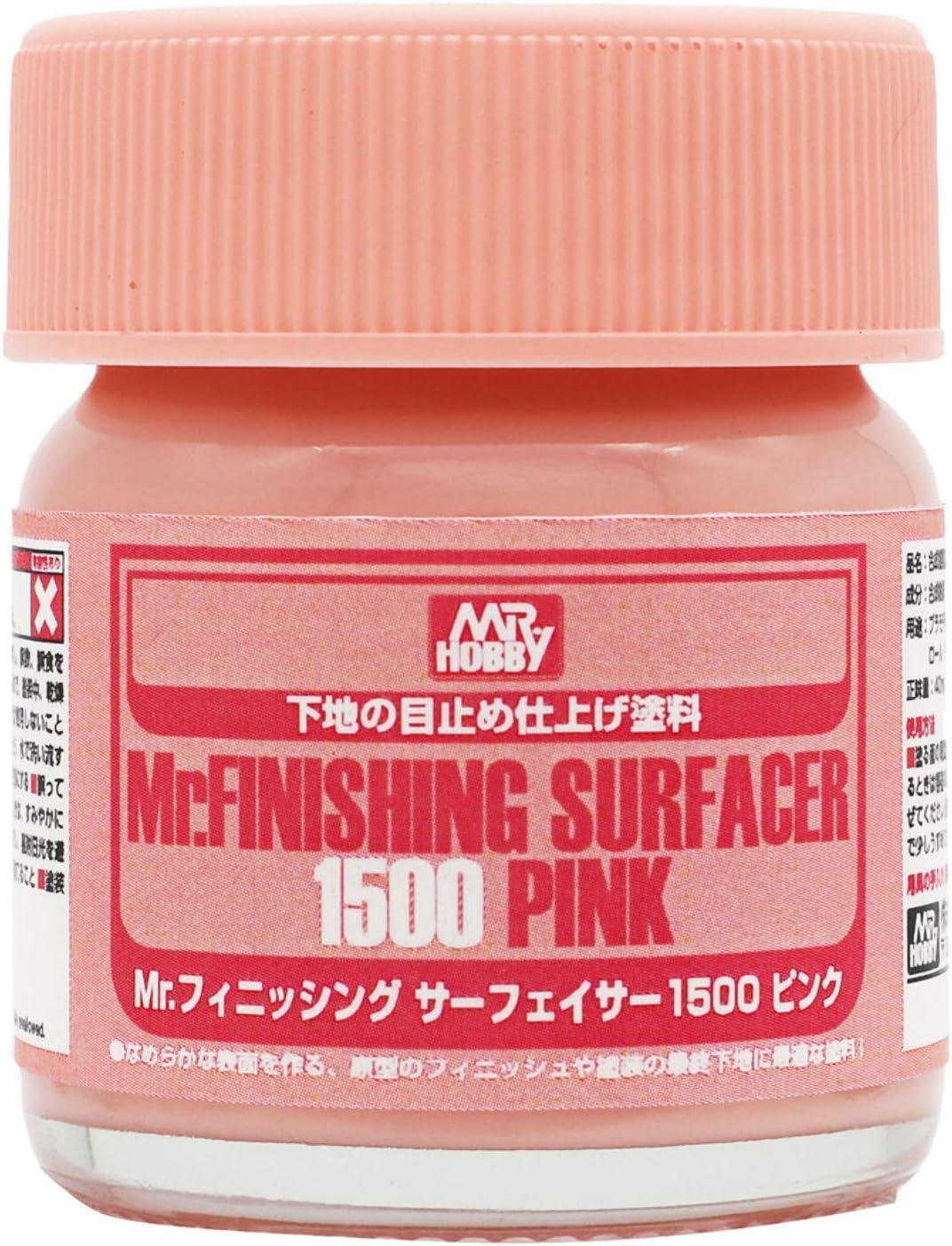 Mr. Hobby SF292 Mr. Finishing Surfacer 1500 Pink 40ml - A-Z Toy Hobby