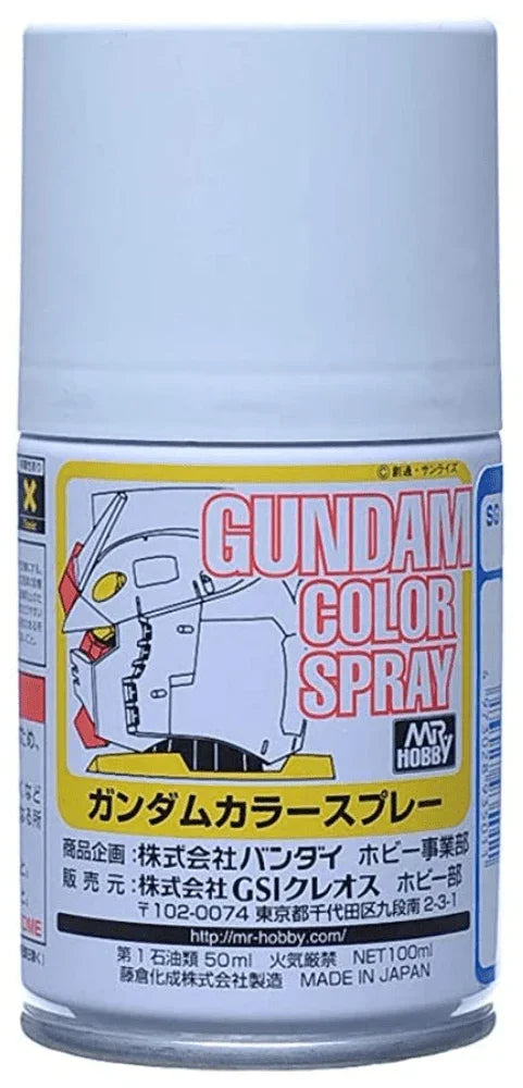 Mr. Hobby SG01 Gundam Color MS White Lacquer Spray Paint 100ml - A-Z Toy Hobby