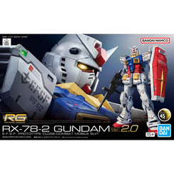 Bandai 40 RX-78-2 Gundam Ver. 2.0 RG 1/144 Model Kit - A-Z Toy Hobby
