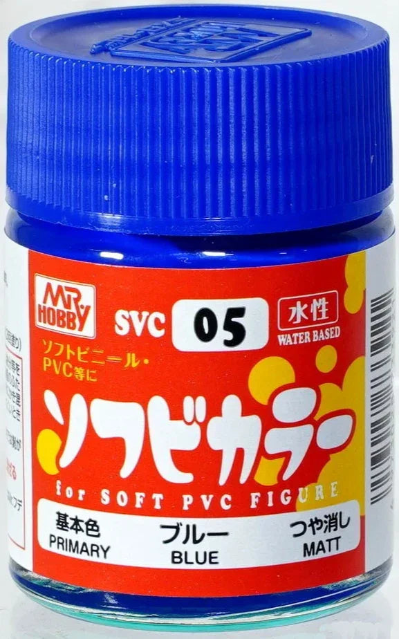 Mr. Hobby SVC05 Blue for Soft PVC Figure Paint 18ml