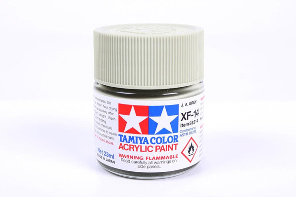 Tamiya 81314 XF-14 J.A. Gray Acrylic Paint 23ml TAM81314 - A-Z Toy Hobby