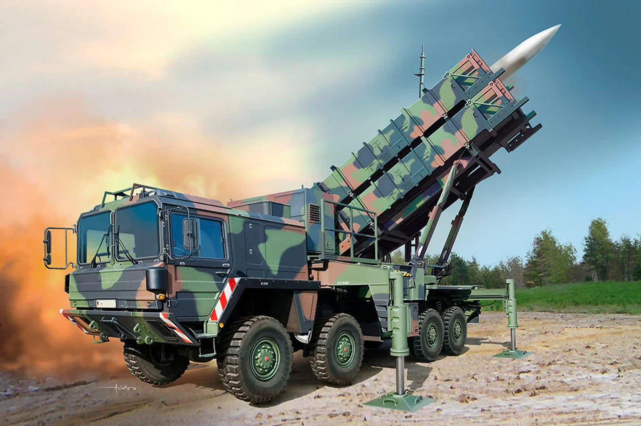 Trumpeter 01088 Patriot Abschussrampe Auf 15ton mil gl Br A1 1/35 Model Kit - A-Z Toy Hobby