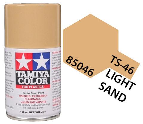 Tamiya 85046 TS-46 Light Sand Lacquer Spray Paint 100ml TAM85046 - A-Z Toy Hobby