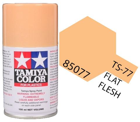 Tamiya 85077 TS-77 Flat Flesh 2 Lacquer Spray Paint 100ml TAM85077 - A-Z Toy Hobby