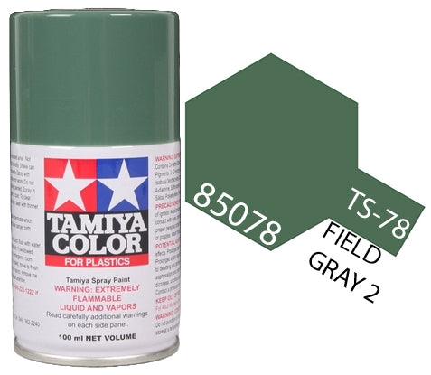 Tamiya 85078 TS-78 Field Gray 2 Lacquer Spray Paint 100ml TAM85078 - A-Z Toy Hobby