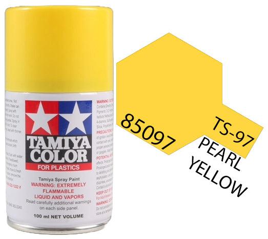 Tamiya 85097 TS-97 Pearl Yellow Lacquer Spray Paint 100ml TAM85097 - A-Z Toy Hobby