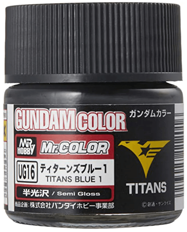 Mr. Hobby UG16 Gundam Color Titan Blue 1 Lacquer Paint 10ml - A-Z Toy Hobby