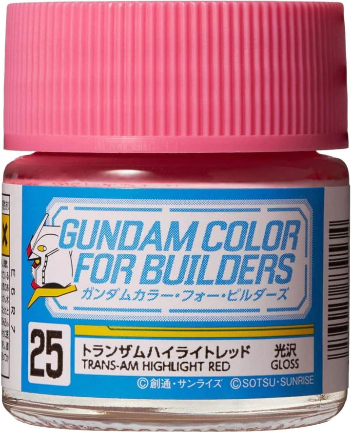 Mr. Hobby UG25 Gundam Color Trans Am Highlight Red Lacquer Paint 10ml - A-Z Toy Hobby