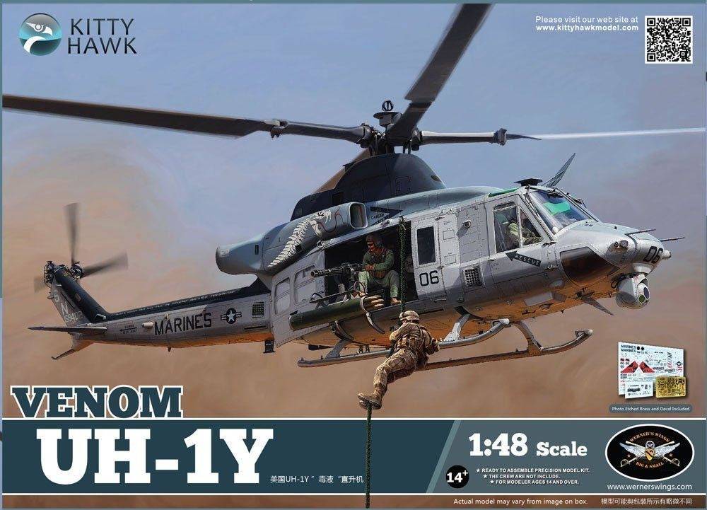 Kitty Hawk 80124 Bell UH-1Y Venom 1/48 Model Kit