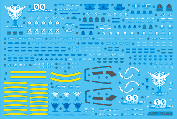 Delpi Water Decal For PG 00 Raiser - A-Z Toy Hobby