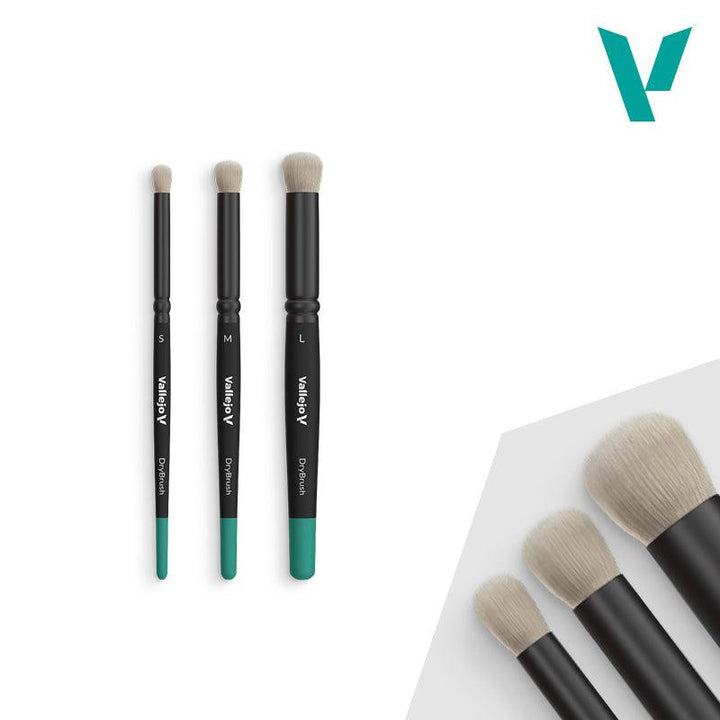 Vallejo B07990 Dry Brush Set (3pcs) - A-Z Toy Hobby