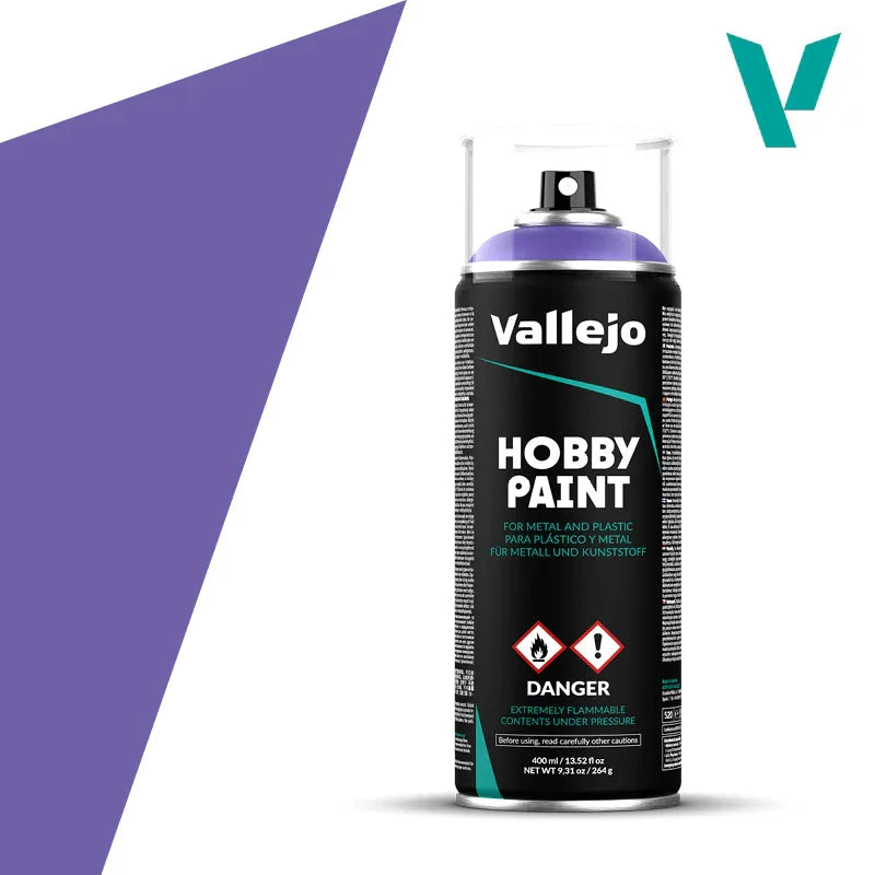 Vallejo 28025 Alien Purple Spray Paint 400ml - A-Z Toy Hobby