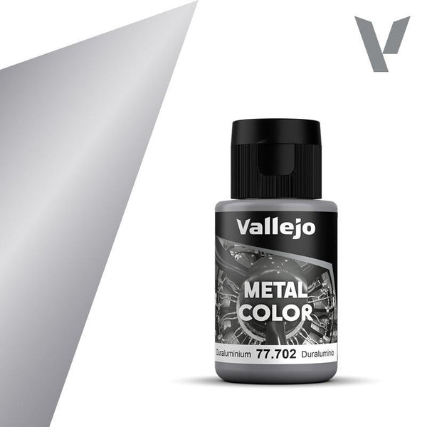 Vallejo 77702 Metal Color Duraluminum Acrylic Paint 35ml - A-Z Toy Hobby