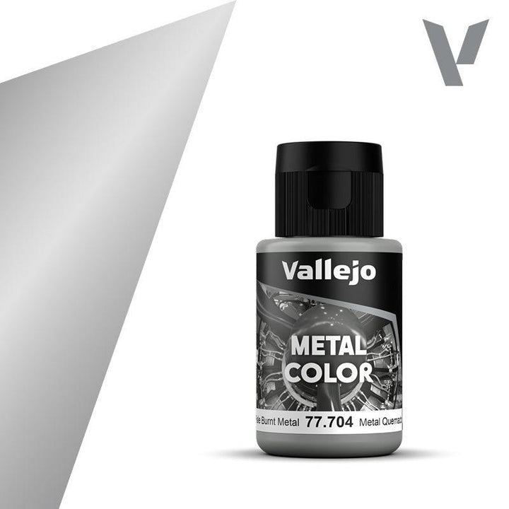 Vallejo 77704 Metal Color Pale Burnt Metal Acrylic Paint 35ml - A-Z Toy Hobby