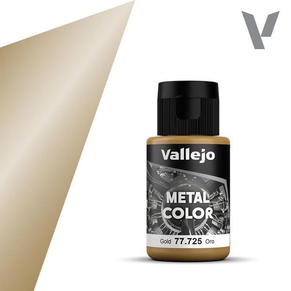 Vallejo 77725 Metal Color Gold Acrylic Paint 35ml - A-Z Toy Hobby