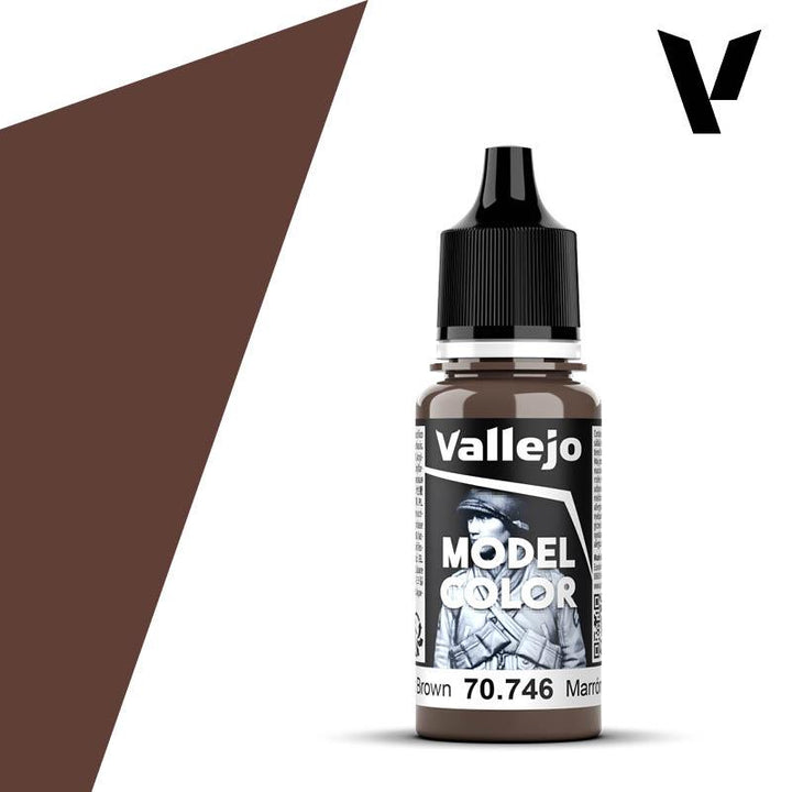 Vallejo 70746 Model Color 016 Chestnut Brown Acrylic Paint 18ml - A-Z Toy Hobby