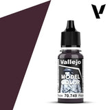 Vallejo 70749 Model Color 049 Dark Purple Acrylic Paint 18ml - A-Z Toy Hobby