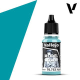 Vallejo 70753 Model Color 068 Light Blue Green Acrylic Paint 18ml - A-Z Toy Hobby