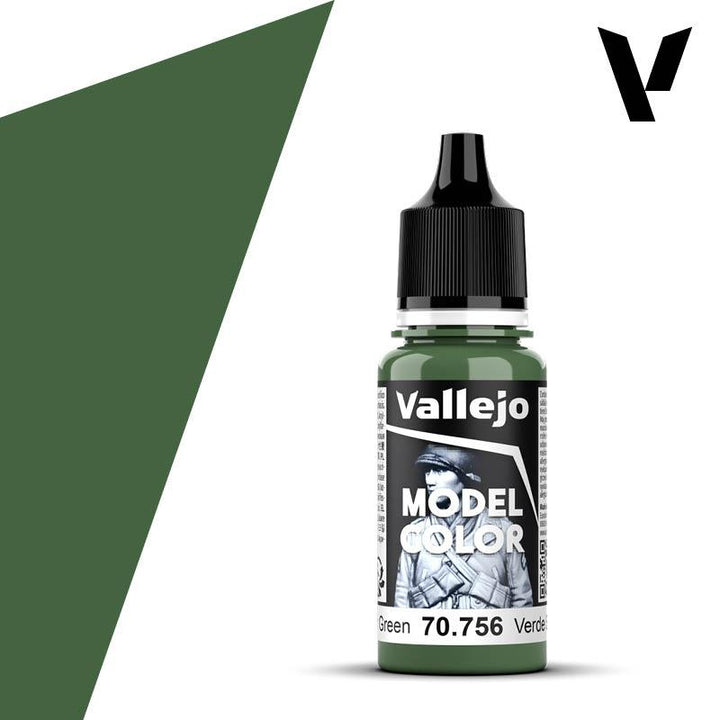 Vallejo 70756 Model Color 077 Splinter Green Acrylic Paint 18ml - A-Z Toy Hobby
