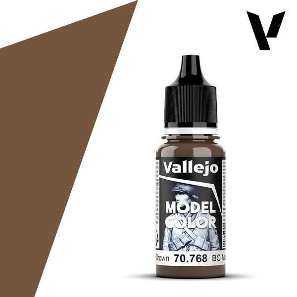 Vallejo 70768 Model Color 143 BC Dark Brown Acrylic Paint 18ml - A-Z Toy Hobby