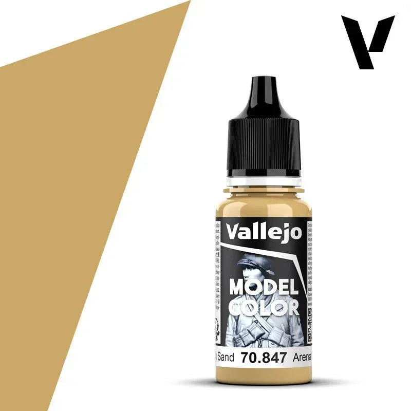 Vallejo 70847 Model Color 136 Dark Sand Acrylic Paint 18ml - A-Z Toy Hobby