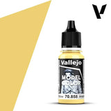 Vallejo 70858 Model Color 023 Ice Yellow Acrylic Paint 18ml - A-Z Toy Hobby