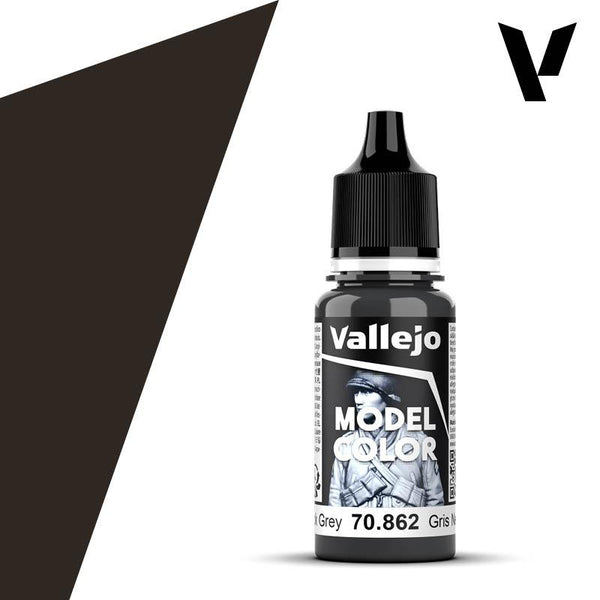 Vallejo 70862 Model Color 185 Black Gray Acrylic Paint 18ml - A-Z Toy Hobby