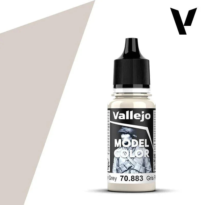 Vallejo 70883 Model Color 166 Silver Gray Acrylic Paint 18ml - A-Z Toy Hobby