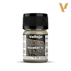 Vallejo 73104 Pigment FX Light Sienna 35ml - A-Z Toy Hobby