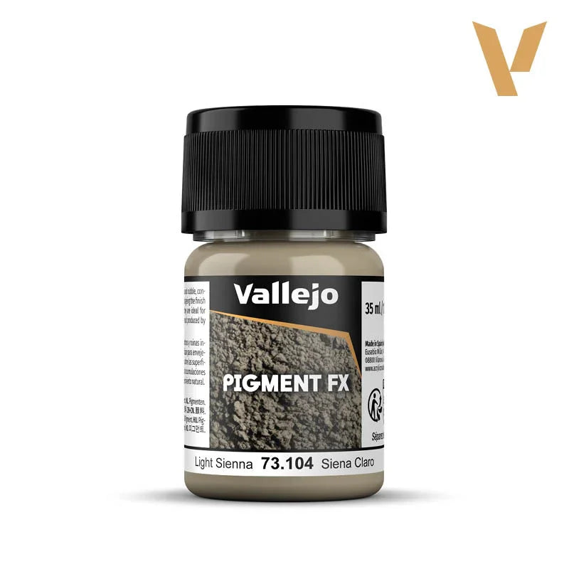 Vallejo 73104 Pigment FX Light Sienna 35ml - A-Z Toy Hobby
