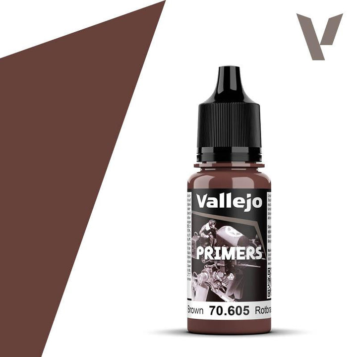 Vallejo 70605 Primers German Red Brown Acrylic Paint 18ml - A-Z Toy Hobby