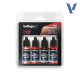 Vallejo 77254 True Metallic Metal Ruby Red Paint Set