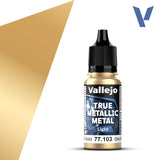 Vallejo 77103 True Metallic Metal Imperial Gold (Light) Paint 18ml