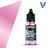Vallejo 77107 True Metallic Metal Crimson Magenta (Light) Paint 18ml
