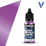 Vallejo 77128 True Metallic Metal Amethyst Purple (Base) Paint 18ml