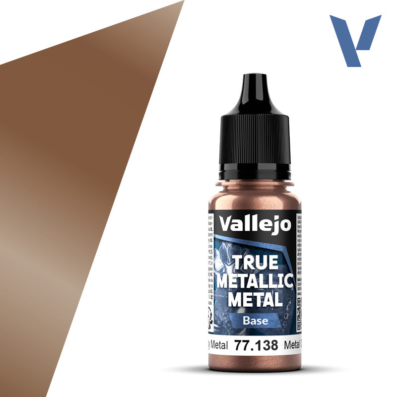 Vallejo 77138 True Metallic Metal Rusty Metal (Base) Paint 18ml