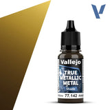 Vallejo 77142 True Metallic Metal Radiant Yellow (Shade) Paint 18ml