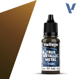 Vallejo 77143 True Metallic Metal Imperial Gold (Shade) Paint 18ml