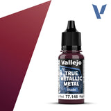 Vallejo 77146 True Metallic Metal Ruby Red (Shade) Paint 18ml