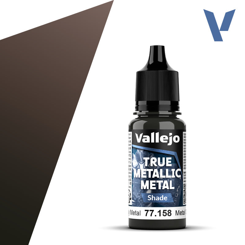 Vallejo 77158 True Metallic Metal Rusty Metal (Shade) Paint 18ml