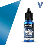 Vallejo 77171 True Metallic Metal Sapphire Blue (Airbrush) Paint 18ml
