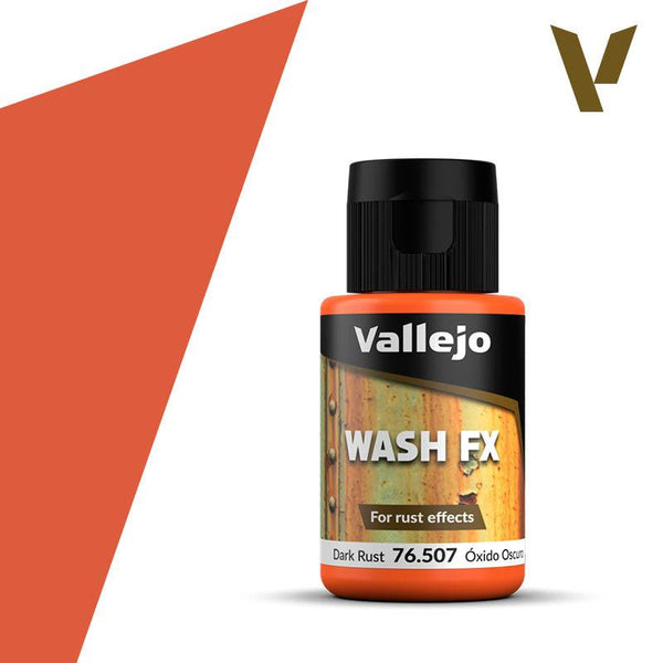 Vallejo 76507 Wash FX Dark Rust 35ml - A-Z Toy Hobby