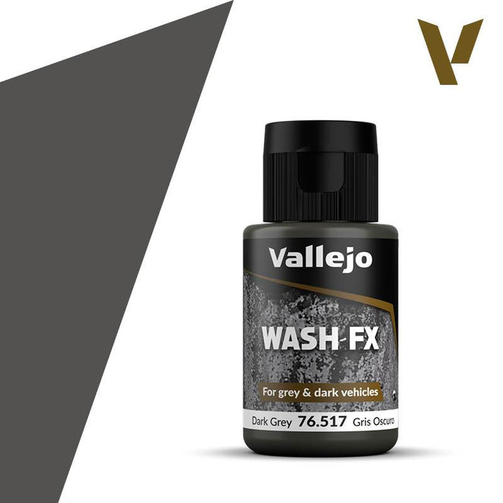 Vallejo 76517 Wash FX Dark Gray 35ml - A-Z Toy Hobby