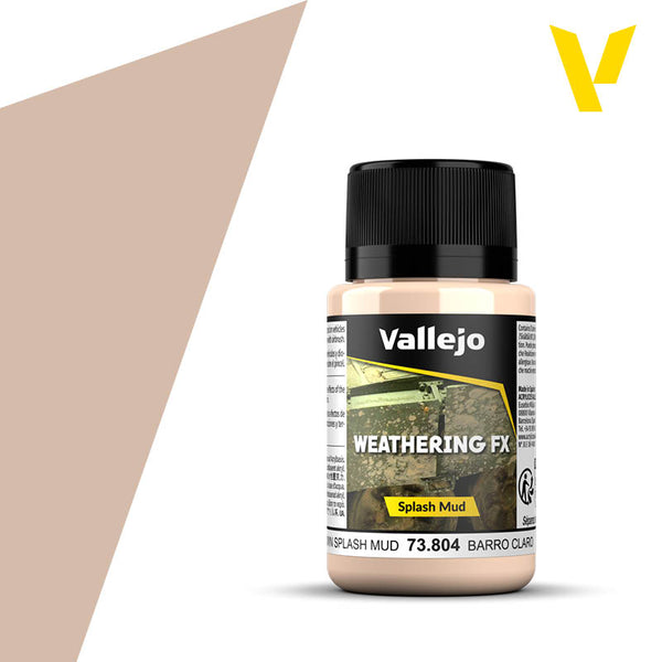 Vallejo 73804 Weathering FX Light Brown Splash Mud 40ml