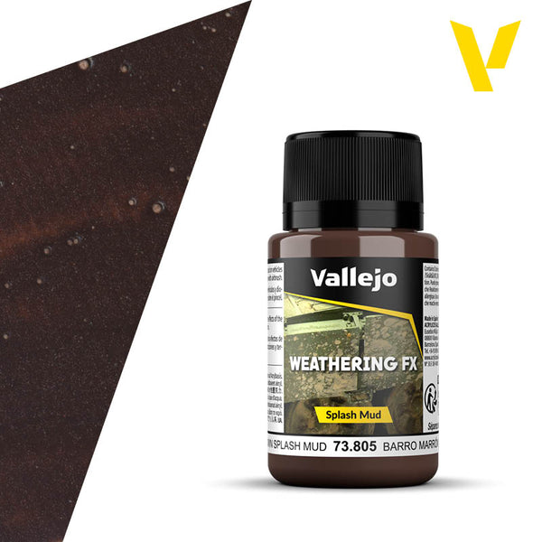 Vallejo 73805 Weathering FX Brown Splash Mud 40ml