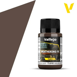 Vallejo 73818 Weathering FX Brown Engine Soot 40ml - A-Z Toy Hobby