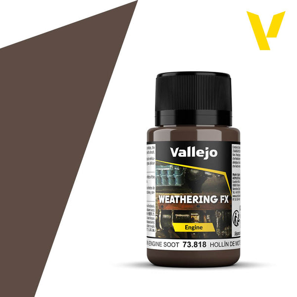 Vallejo 73818 Weathering FX Brown Engine Soot 40ml