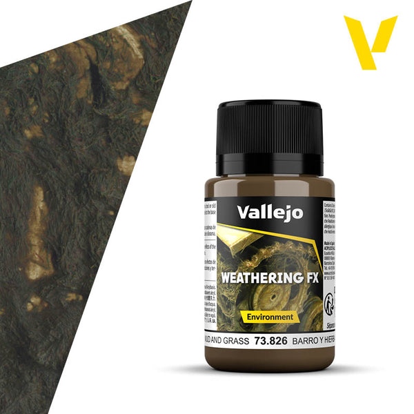 Vallejo 73826 Weathering FX Mud and Grass 40ml