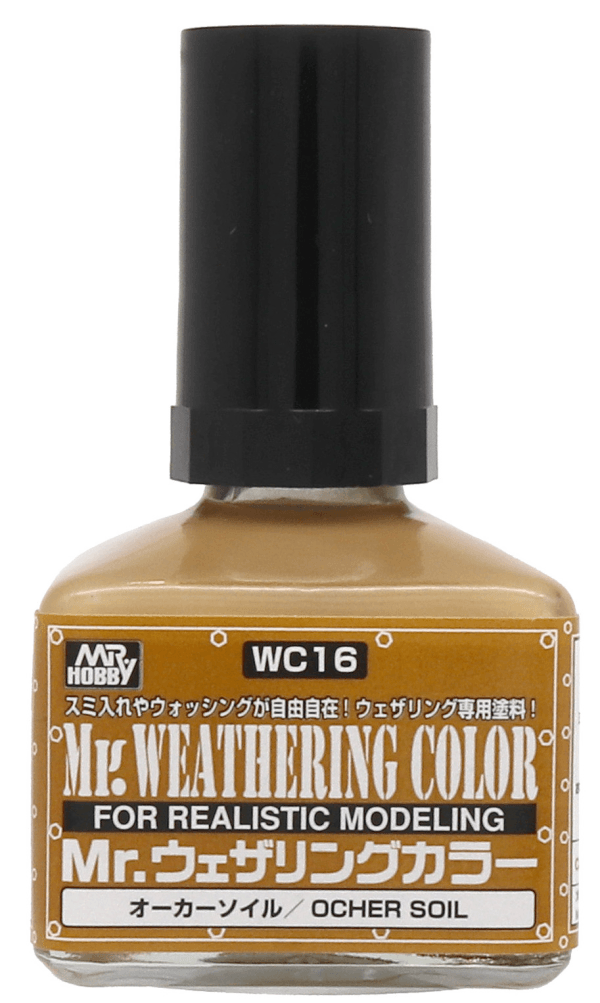 Mr. Hobby WC16 Mr. Weathering Color Ocher Soil 40ml - A-Z Toy Hobby