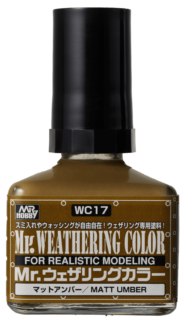 Mr. Hobby WC17 Mr. Weathering Color Matt Umber 40ml - A-Z Toy Hobby